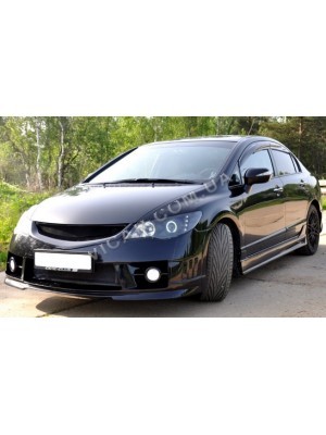 Передняя led оптика с линзами Honda Civic (06-12)